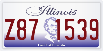 IL license plate Z871539