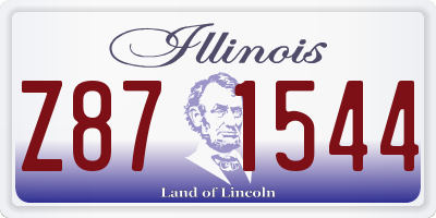 IL license plate Z871544