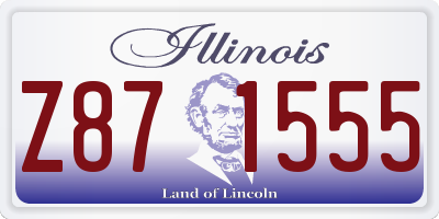 IL license plate Z871555