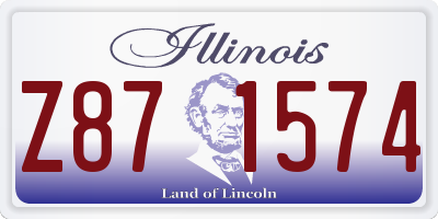 IL license plate Z871574