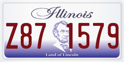 IL license plate Z871579