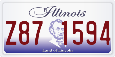 IL license plate Z871594