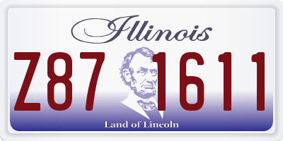 IL license plate Z871611