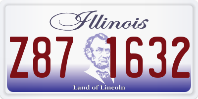 IL license plate Z871632
