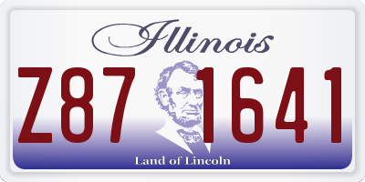 IL license plate Z871641