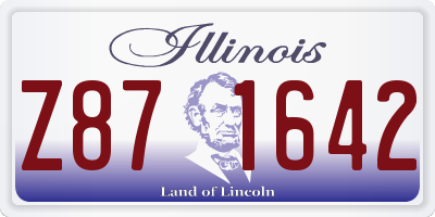 IL license plate Z871642