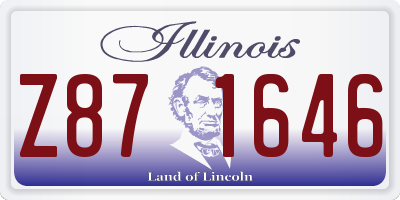 IL license plate Z871646