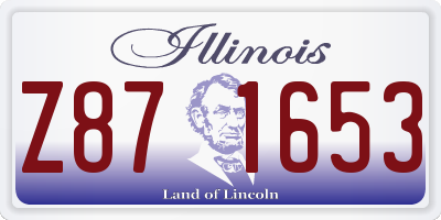 IL license plate Z871653