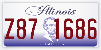 IL license plate Z871686