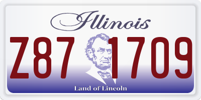 IL license plate Z871709