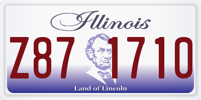 IL license plate Z871710