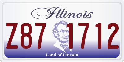 IL license plate Z871712