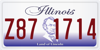 IL license plate Z871714