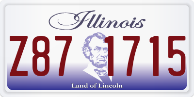 IL license plate Z871715