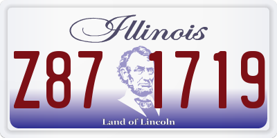IL license plate Z871719