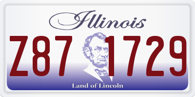 IL license plate Z871729