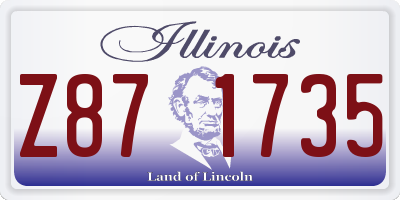 IL license plate Z871735