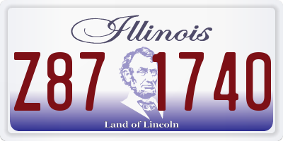 IL license plate Z871740