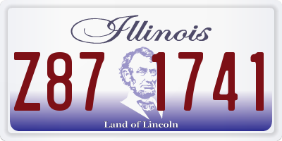 IL license plate Z871741