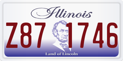 IL license plate Z871746