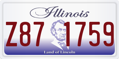 IL license plate Z871759
