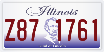 IL license plate Z871761