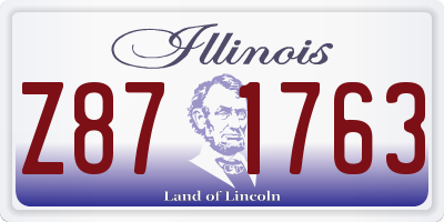 IL license plate Z871763