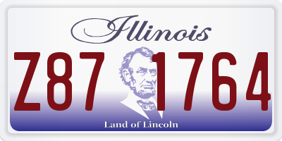 IL license plate Z871764