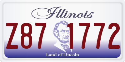 IL license plate Z871772