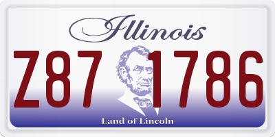IL license plate Z871786