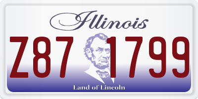 IL license plate Z871799