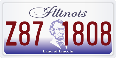 IL license plate Z871808