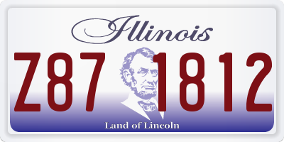 IL license plate Z871812