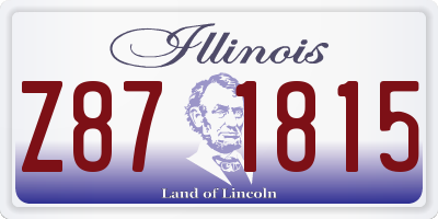 IL license plate Z871815