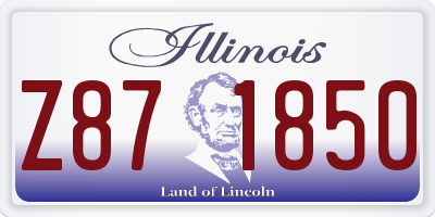 IL license plate Z871850