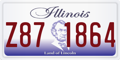 IL license plate Z871864