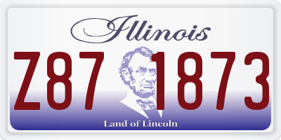 IL license plate Z871873