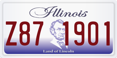 IL license plate Z871901