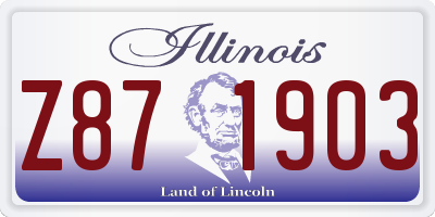 IL license plate Z871903