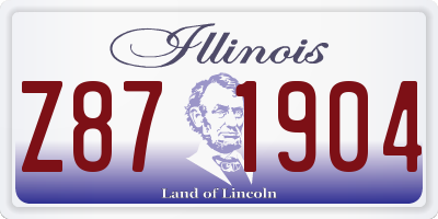 IL license plate Z871904