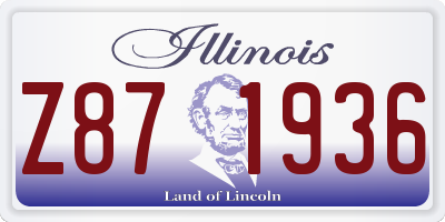 IL license plate Z871936