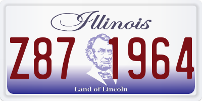 IL license plate Z871964