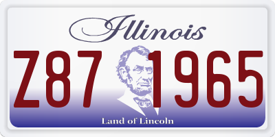 IL license plate Z871965