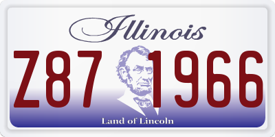 IL license plate Z871966