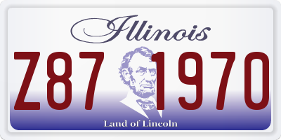 IL license plate Z871970