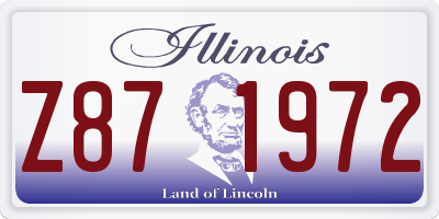 IL license plate Z871972