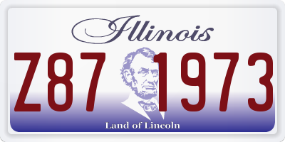 IL license plate Z871973
