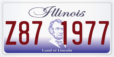 IL license plate Z871977