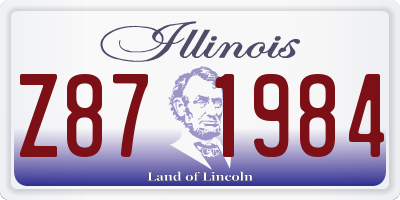 IL license plate Z871984