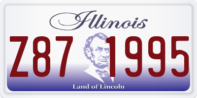 IL license plate Z871995